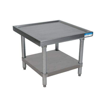 Bk Resources Stainless Steel Machine Stand with Stainless Steel Undershelf 30X24 MST-3024SS